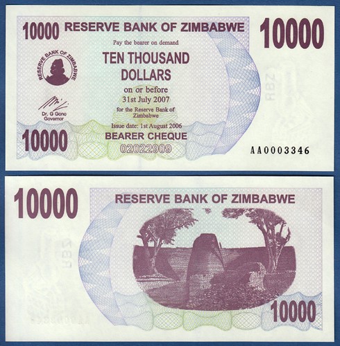 Simbabwe zimbabwe 10000 - simbabwe, /