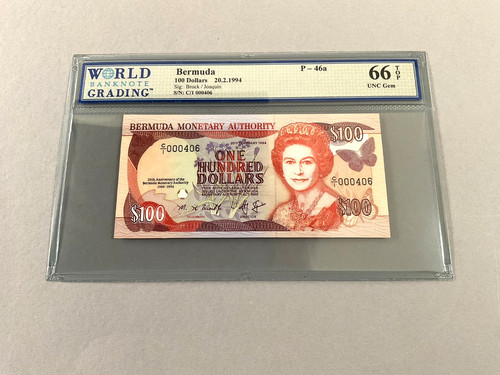 Bermuda 100 dollari 46a - bermuda, p-46a