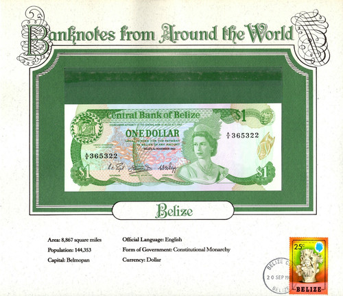 Banconote mondiali belize - banconote,