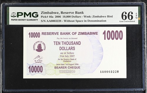 Zimbabwe 10000 dollari 2006 - zimbabwe,