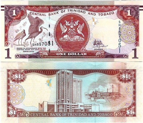 Banconota unc trinidad - banconota, e