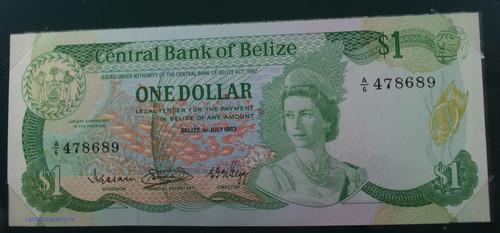 Bélize dollaro 1 - bélize,